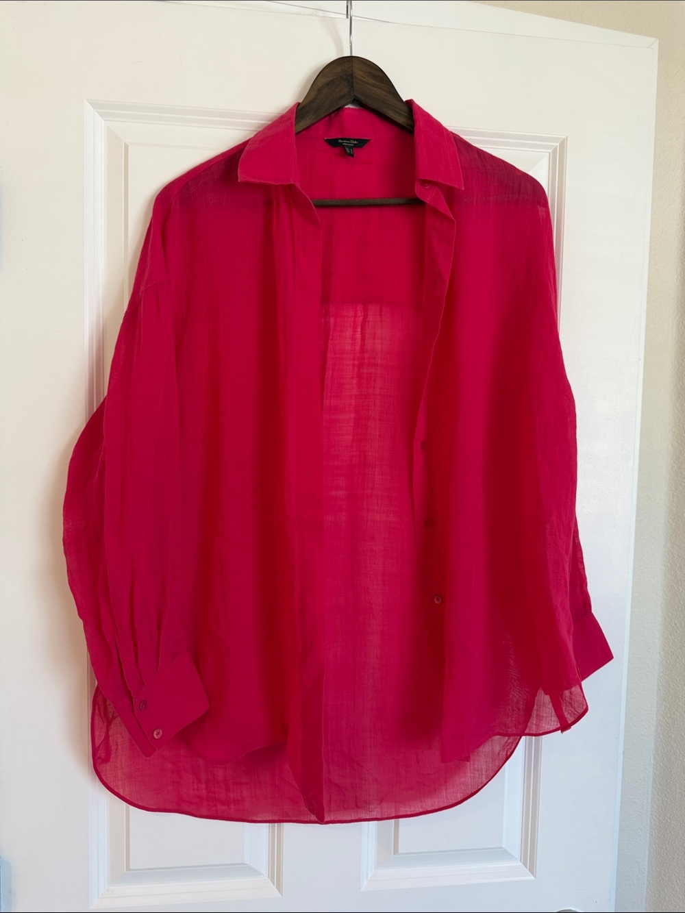 Massimo dutti button-Up Shirt - Fuchsia Pink